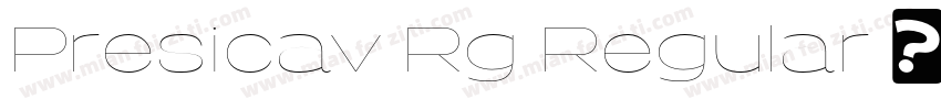 Presicav Rg Regular字体转换